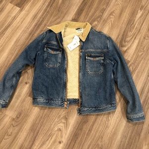 COPY - Free people Wrangler Sherpa Jean jacket